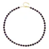 Sambia-Amethyst-Silberhalskette