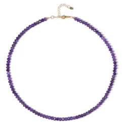 Sambia-Amethyst-Silberhalskette