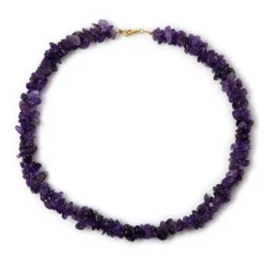 Sambia-Amethyst-Silberhalskette