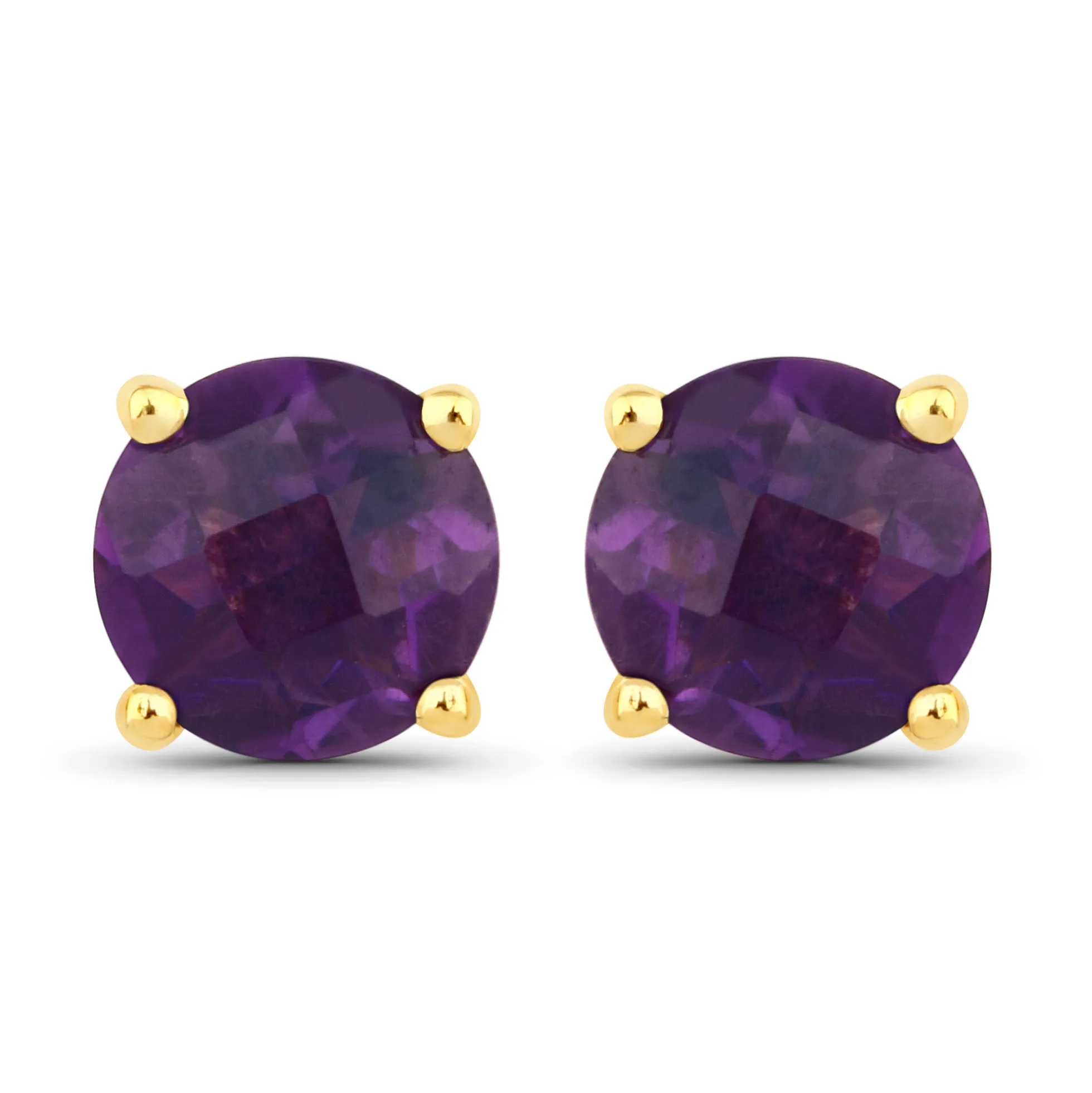 Sambia-Amethyst-Silberohrringe