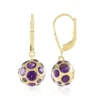 Sambia-Amethyst-Silberohrringe