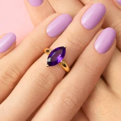 Sambia-Amethyst-Silberring
