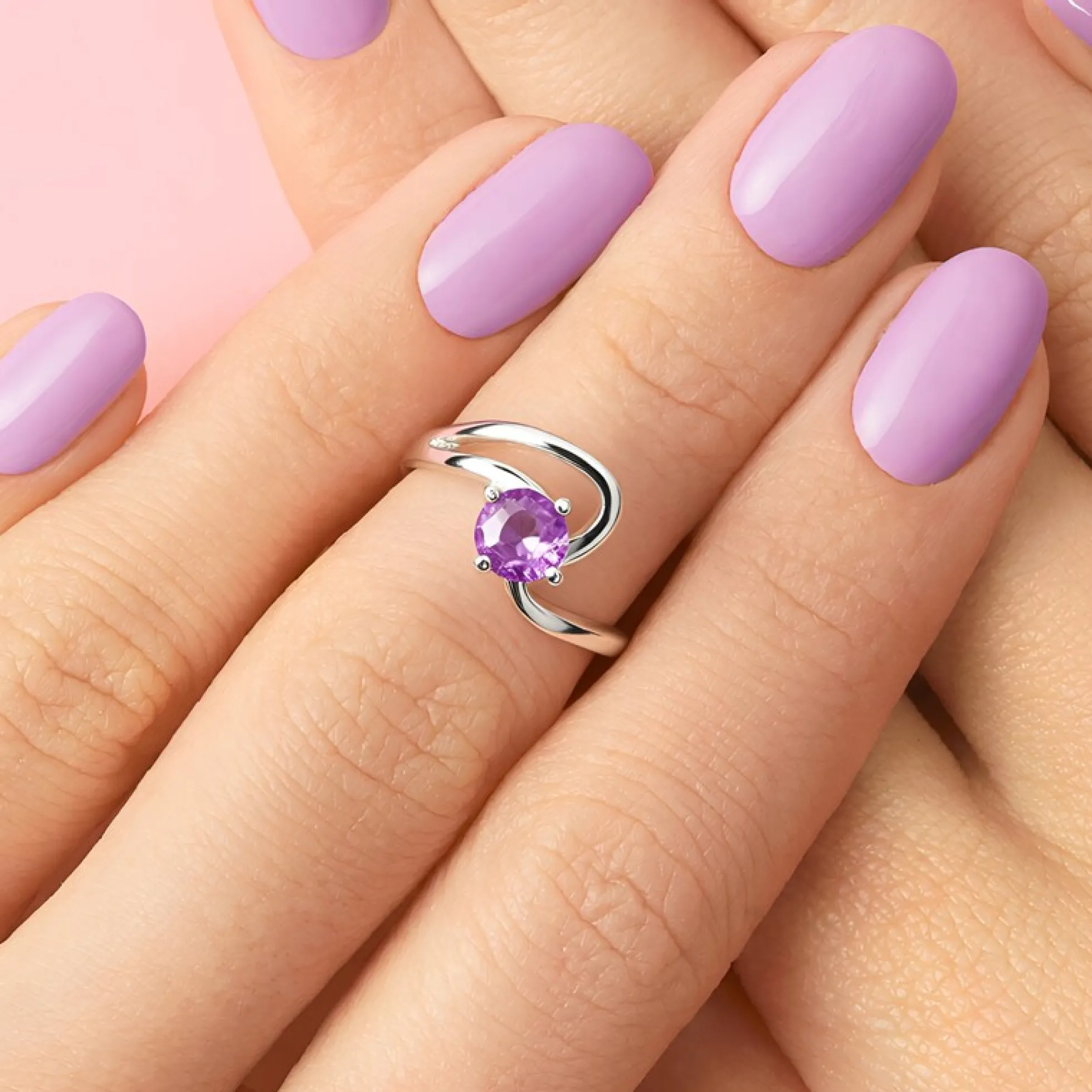 Sambia-Amethyst-Silberring