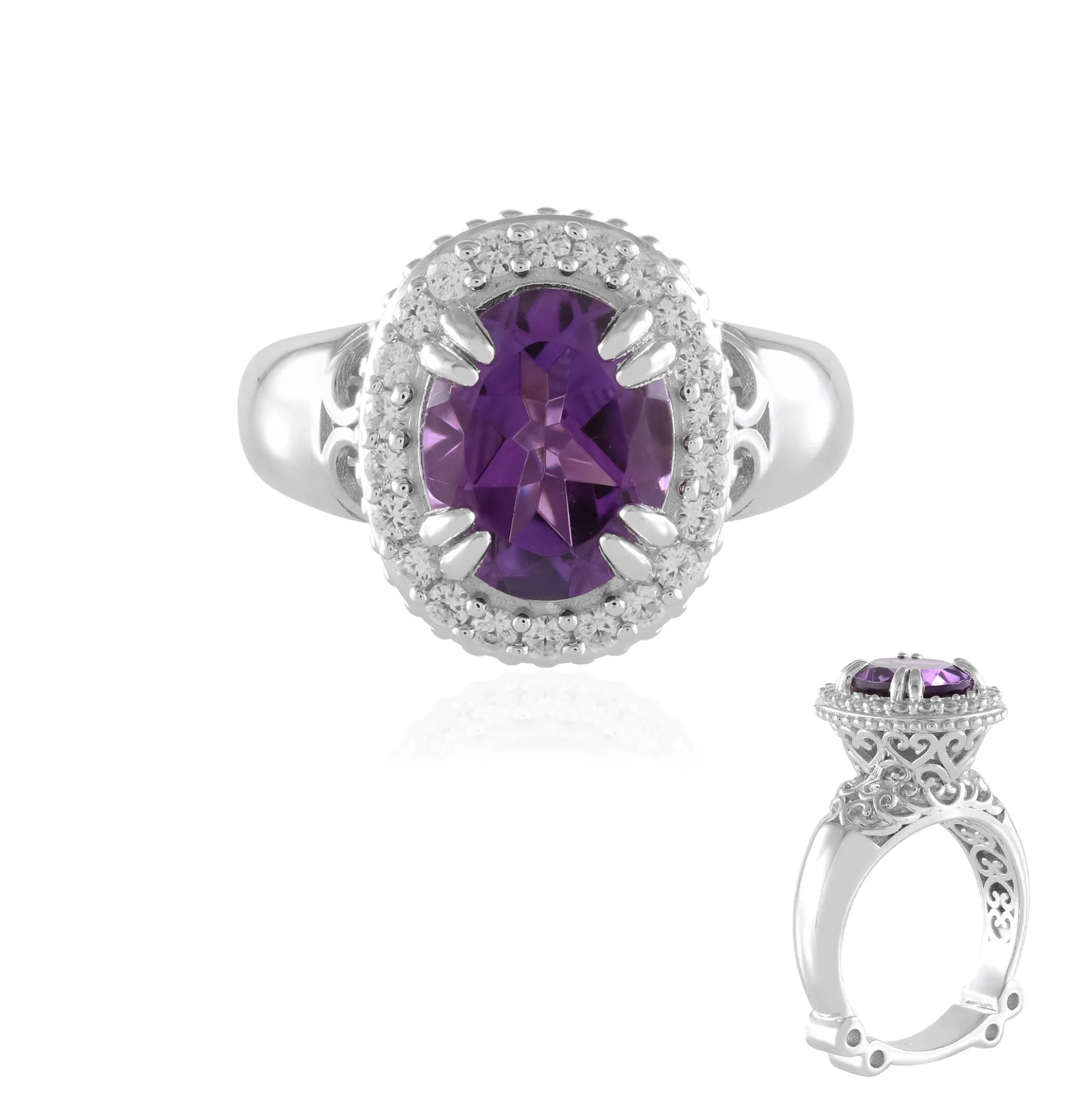Sambia-Amethyst-Silberring