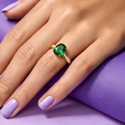 Sambia-Smaragd-Goldring