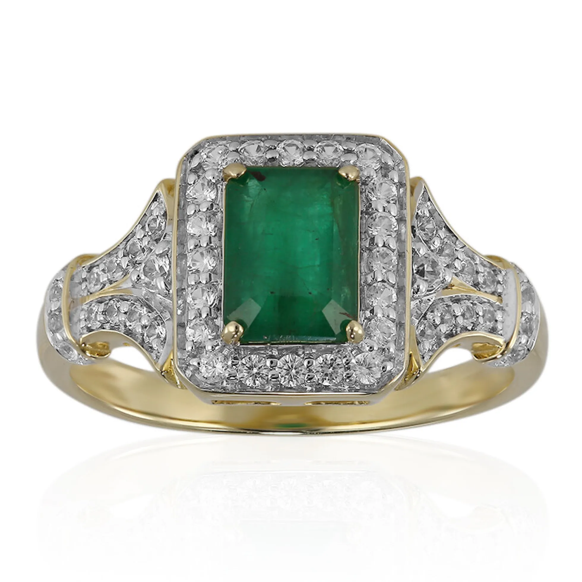 Sambia-Smaragd-Goldring
