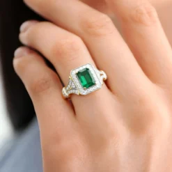 Sambia-Smaragd-Goldring
