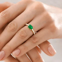 Sambia-Smaragd-Goldring