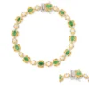 Sambia-Smaragd-Silberarmband