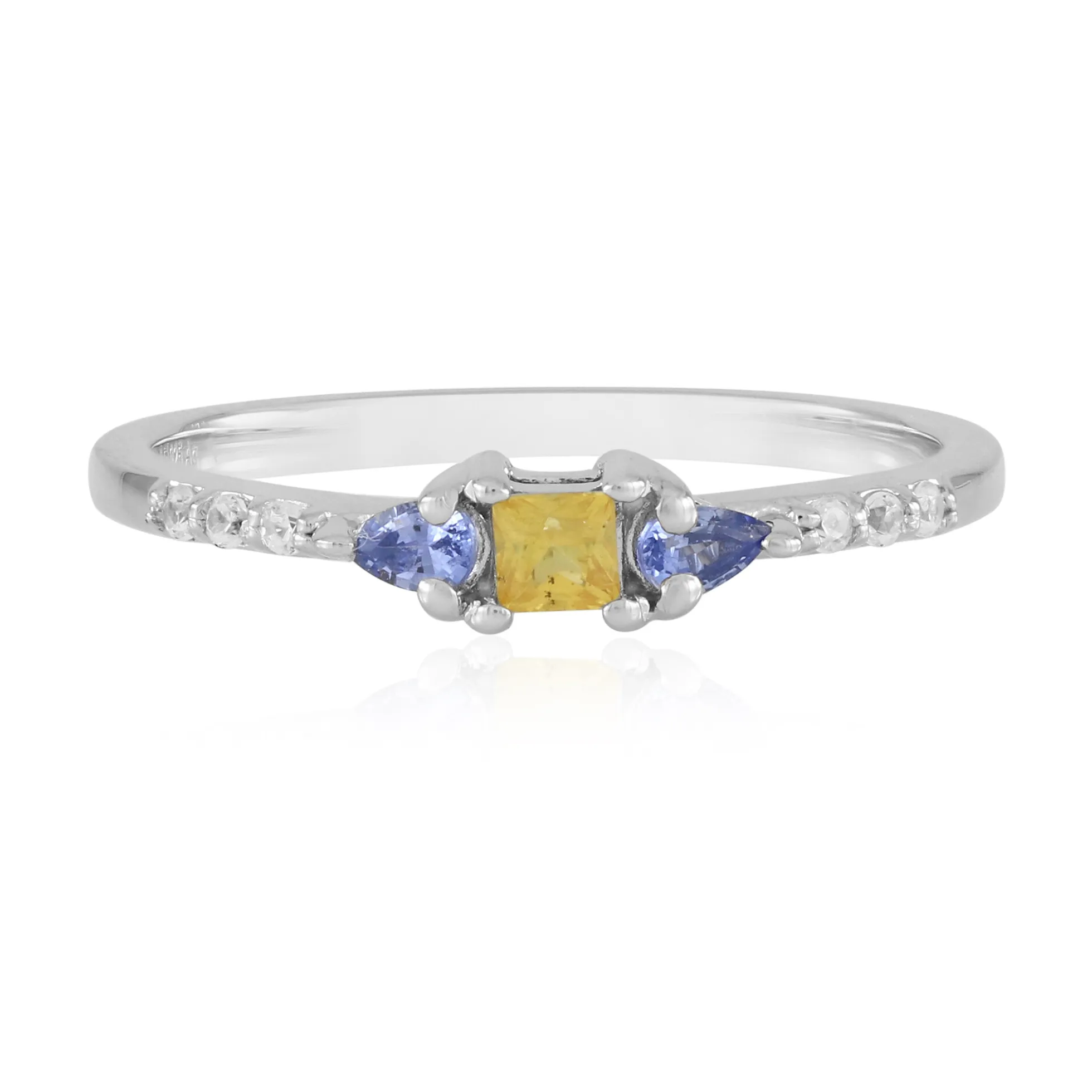 Saphir-Silberring