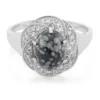 Schneeflocken-Obsidian-Silberring