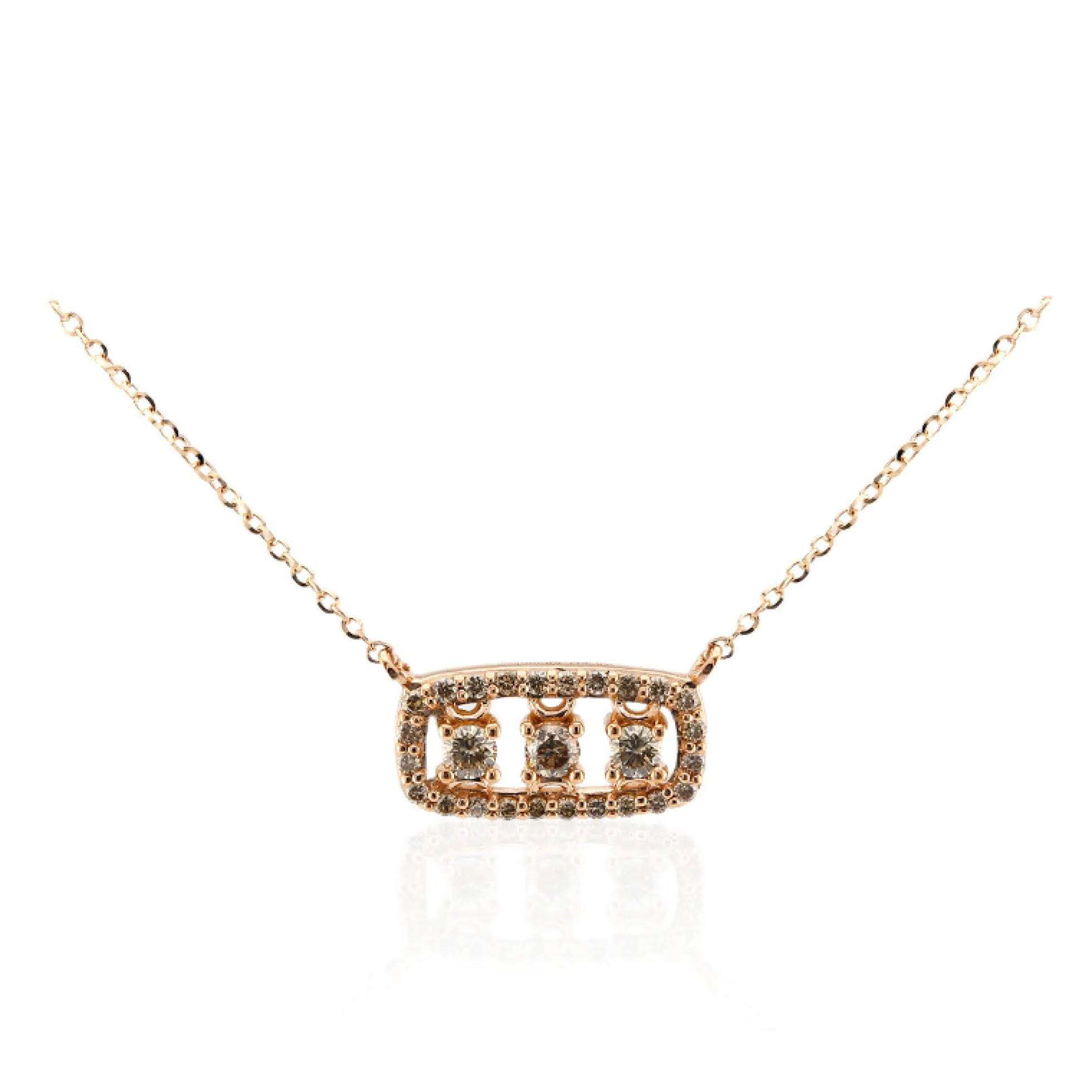 SI1 Argyle-Rose de France-Brillant-Goldcollier