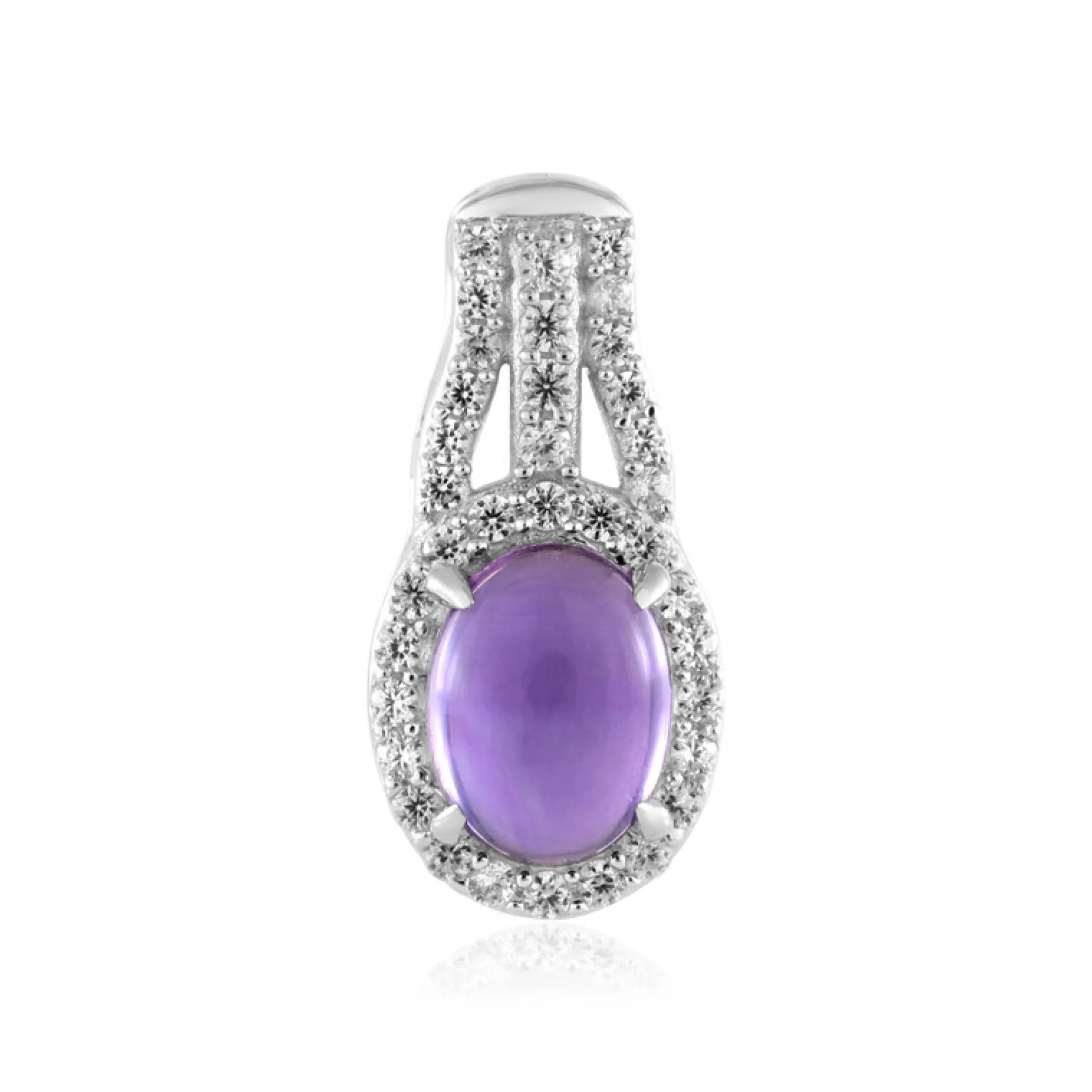 Sibirischer Amethyst-Silberanhänger