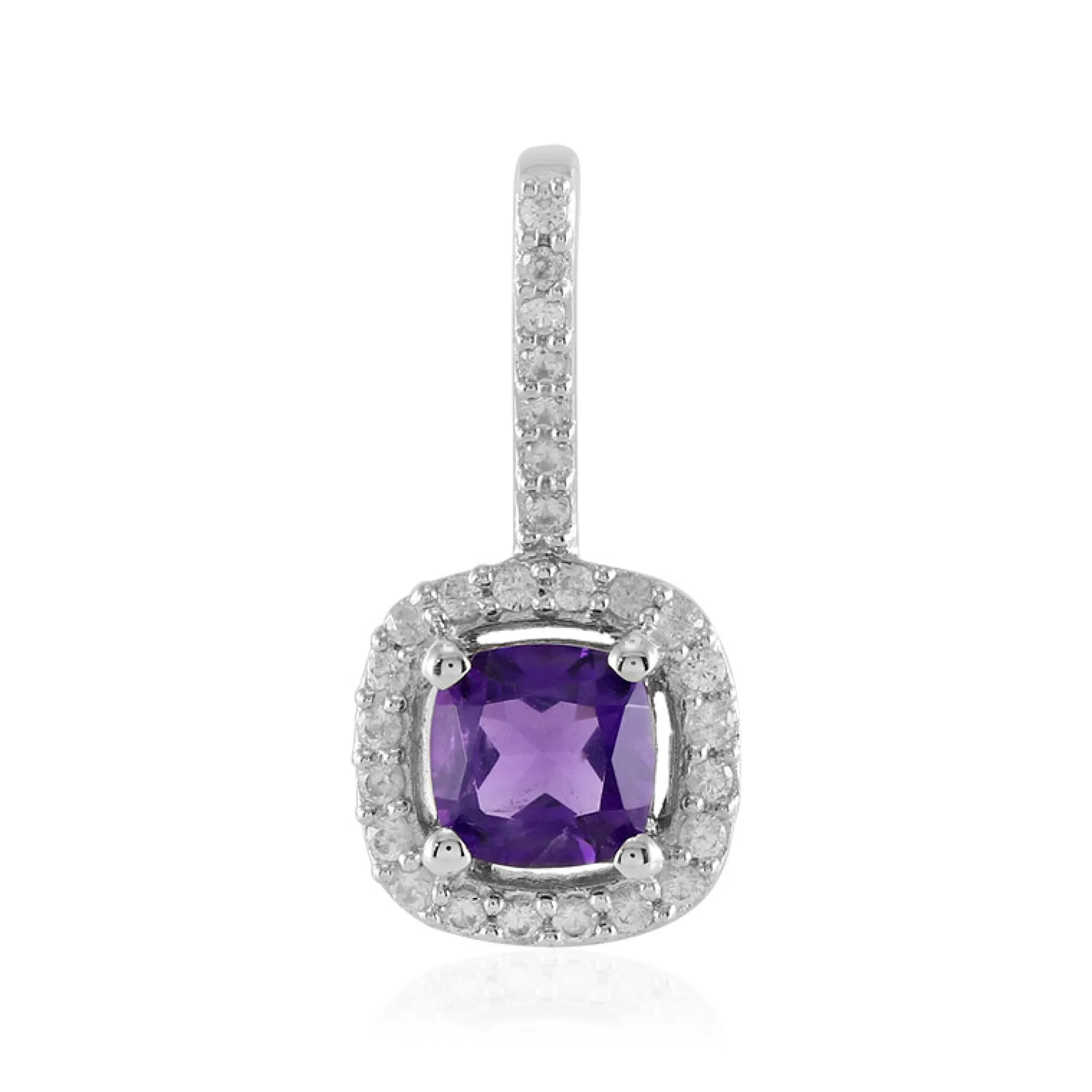 Sibirischer Amethyst-Silberanhänger