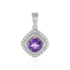 Sibirischer Amethyst-Silberanhänger
