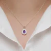 Sibirischer Amethyst-Silberanhänger