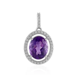 Sibirischer Amethyst-Silberanhänger