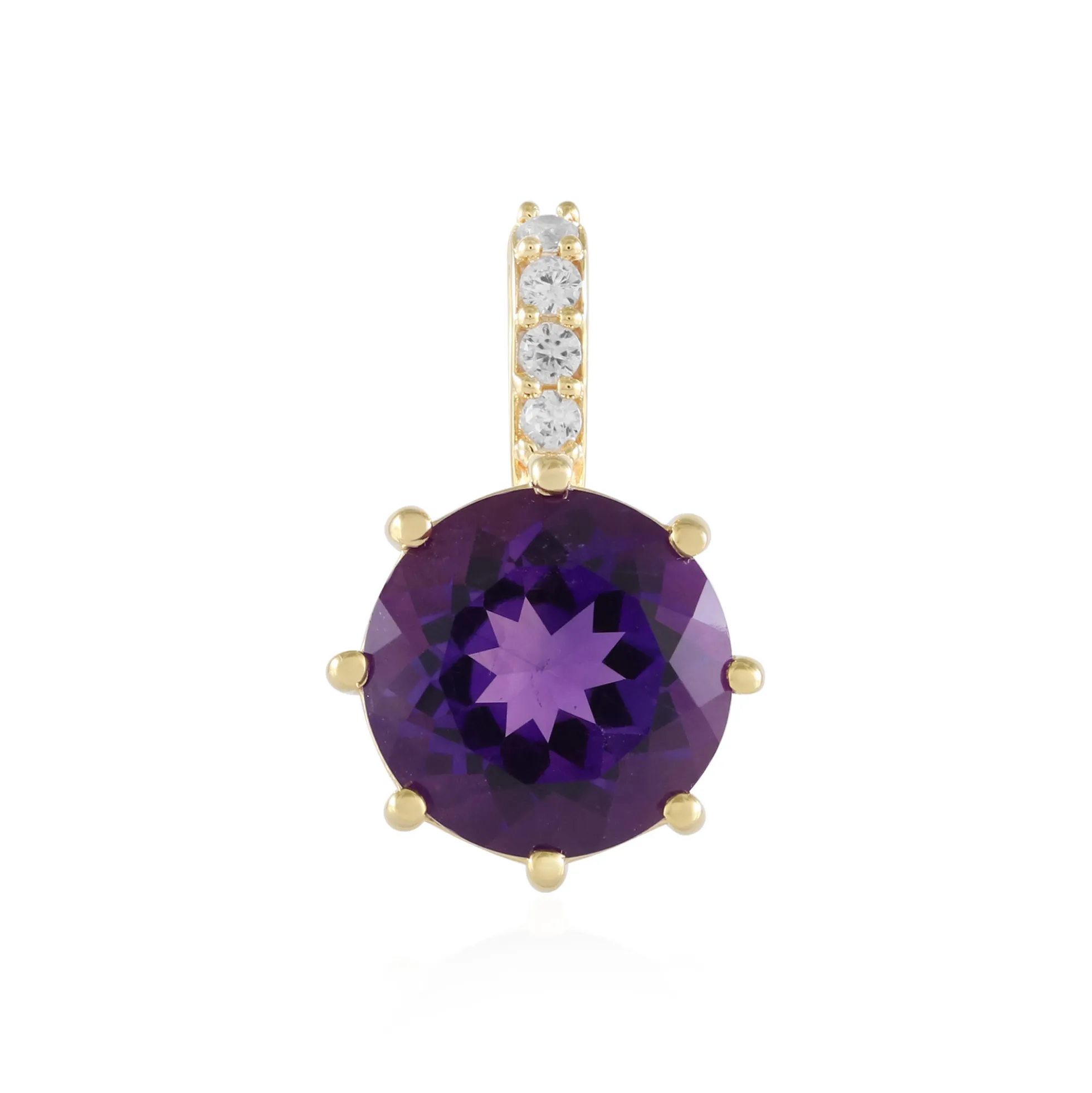 Sibirischer Amethyst-Silberanhänger