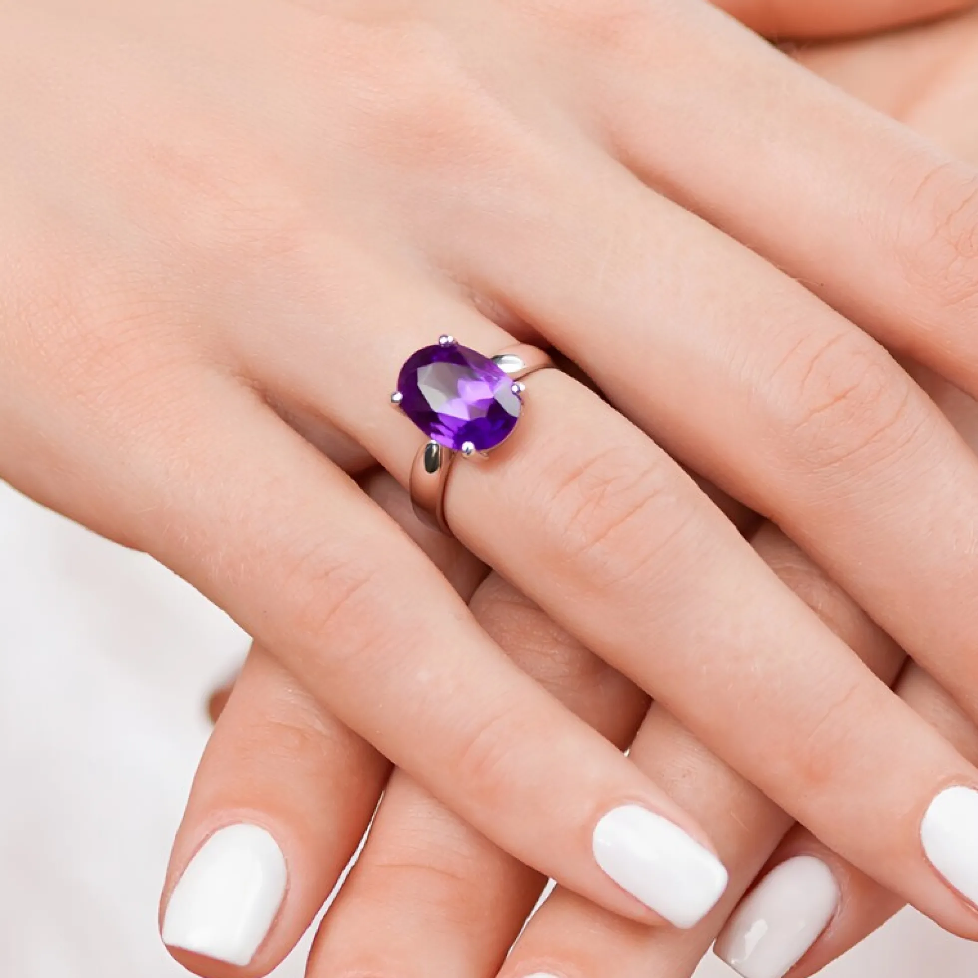 Sibirischer Amethyst-Silberring