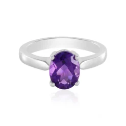 Sibirischer Amethyst-Silberring