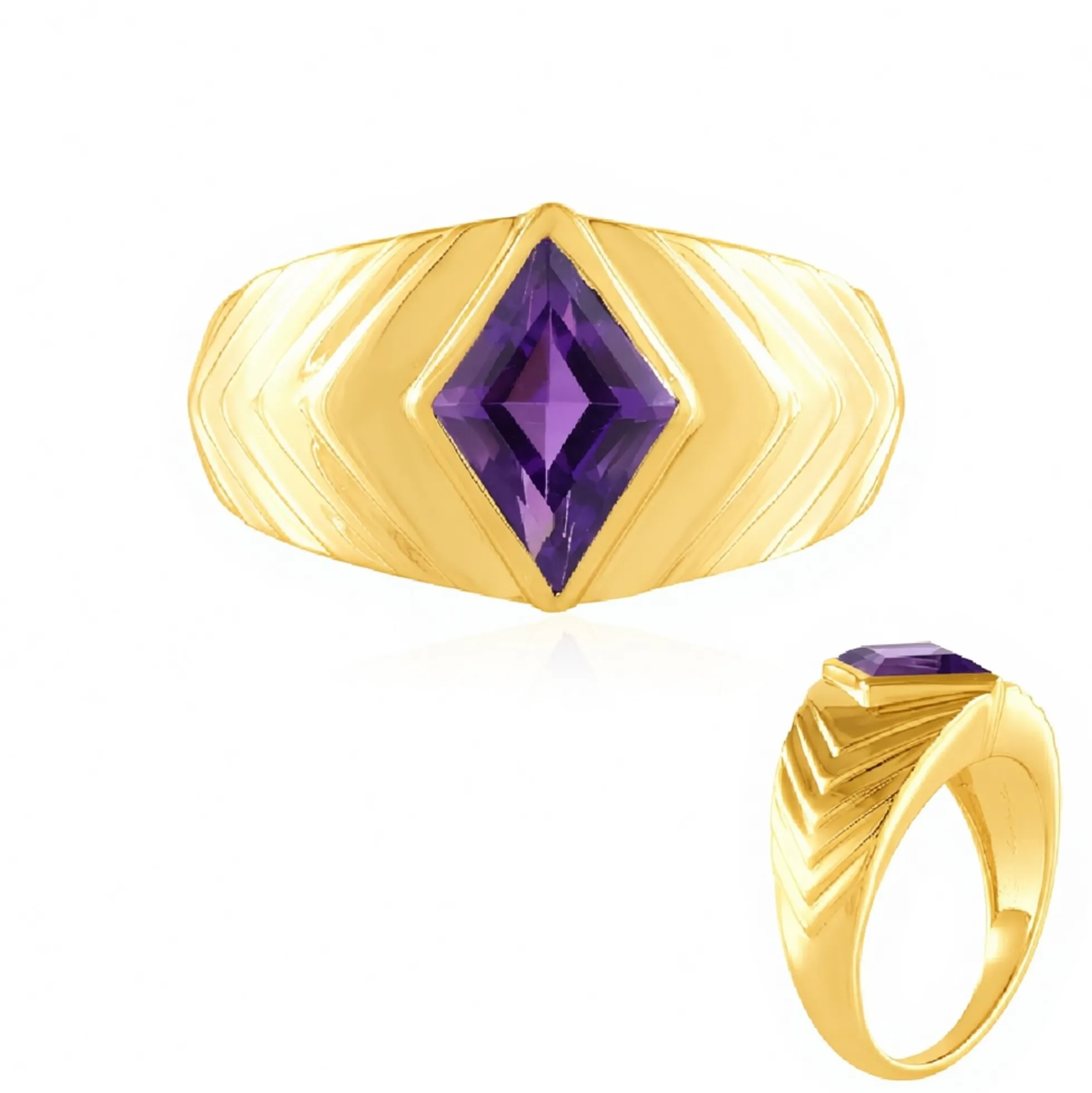 Sibirischer Amethyst-Silberring