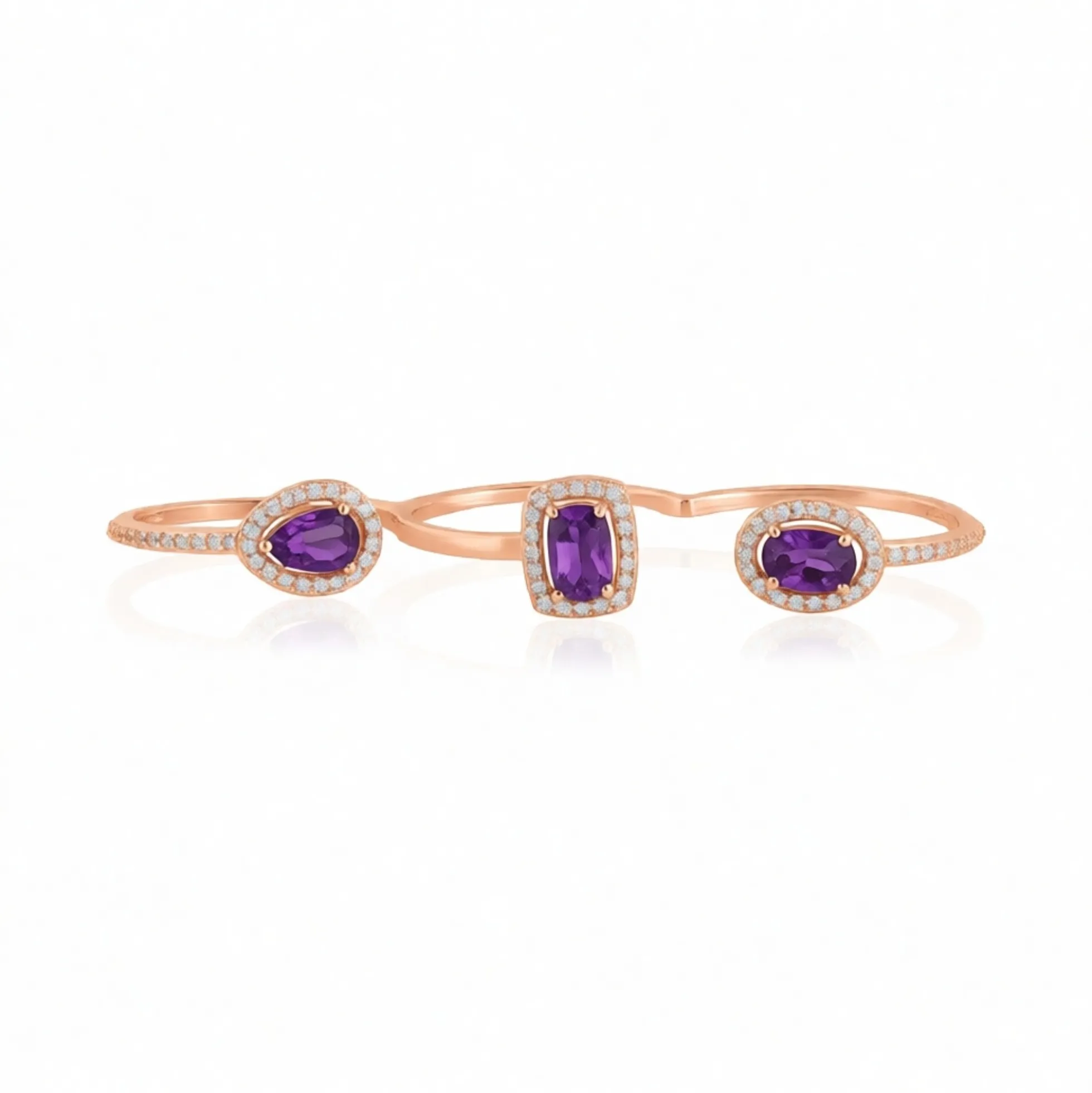 Sibirischer Amethyst-Silberring