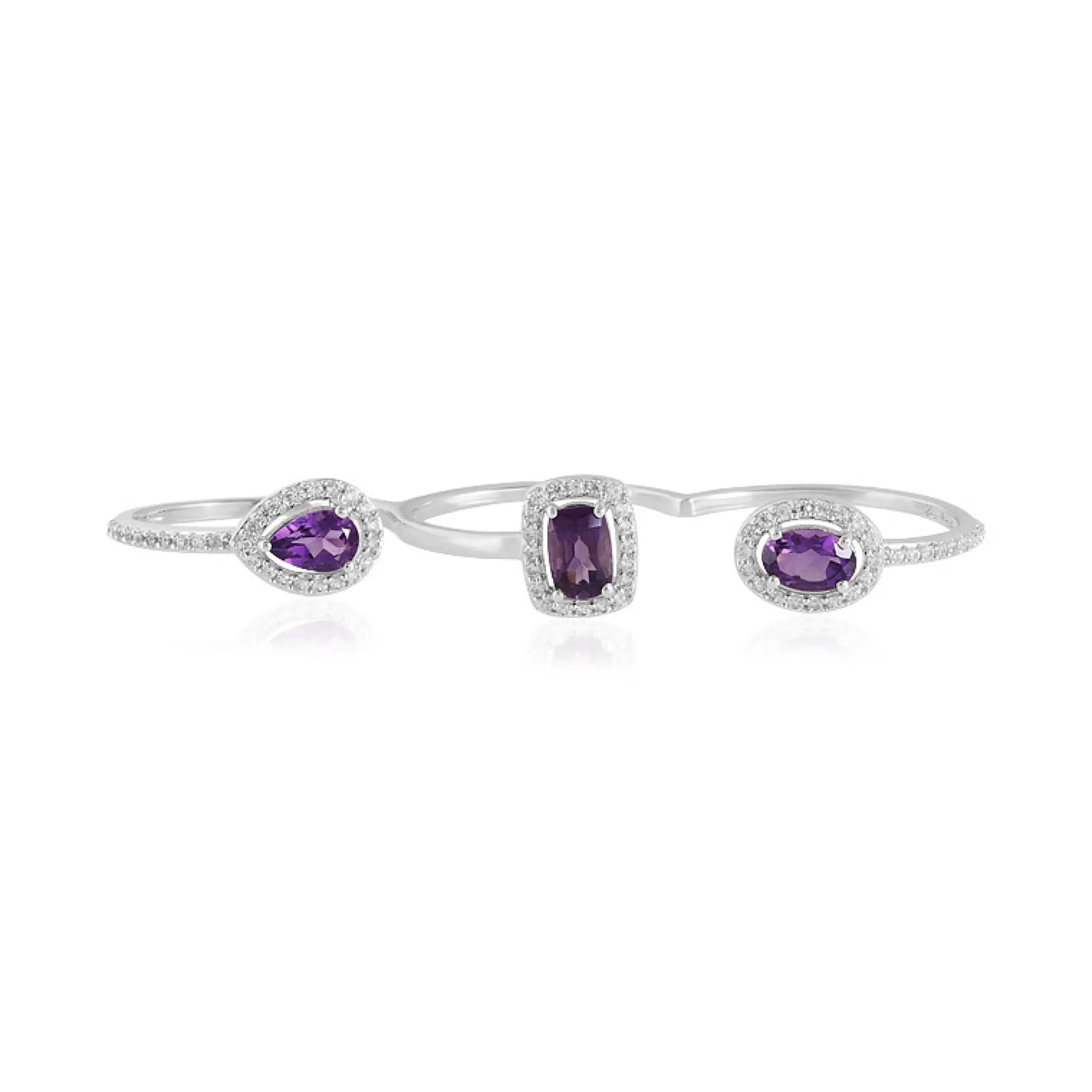 Sibirischer Amethyst-Silberring