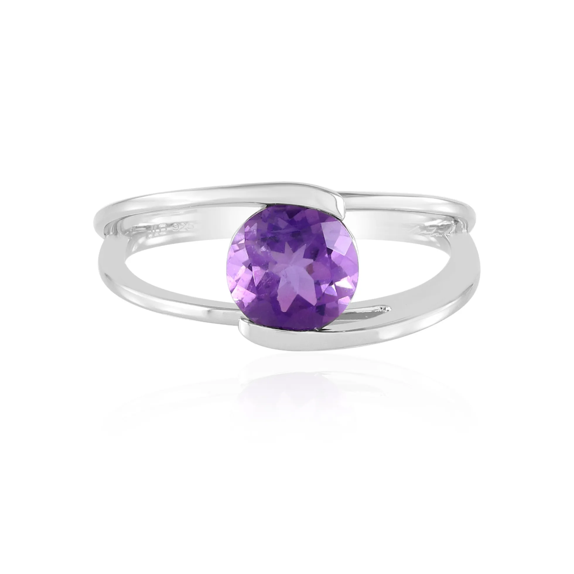 Sibirischer Amethyst-Silberring