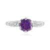Sibirischer Amethyst-Silberring