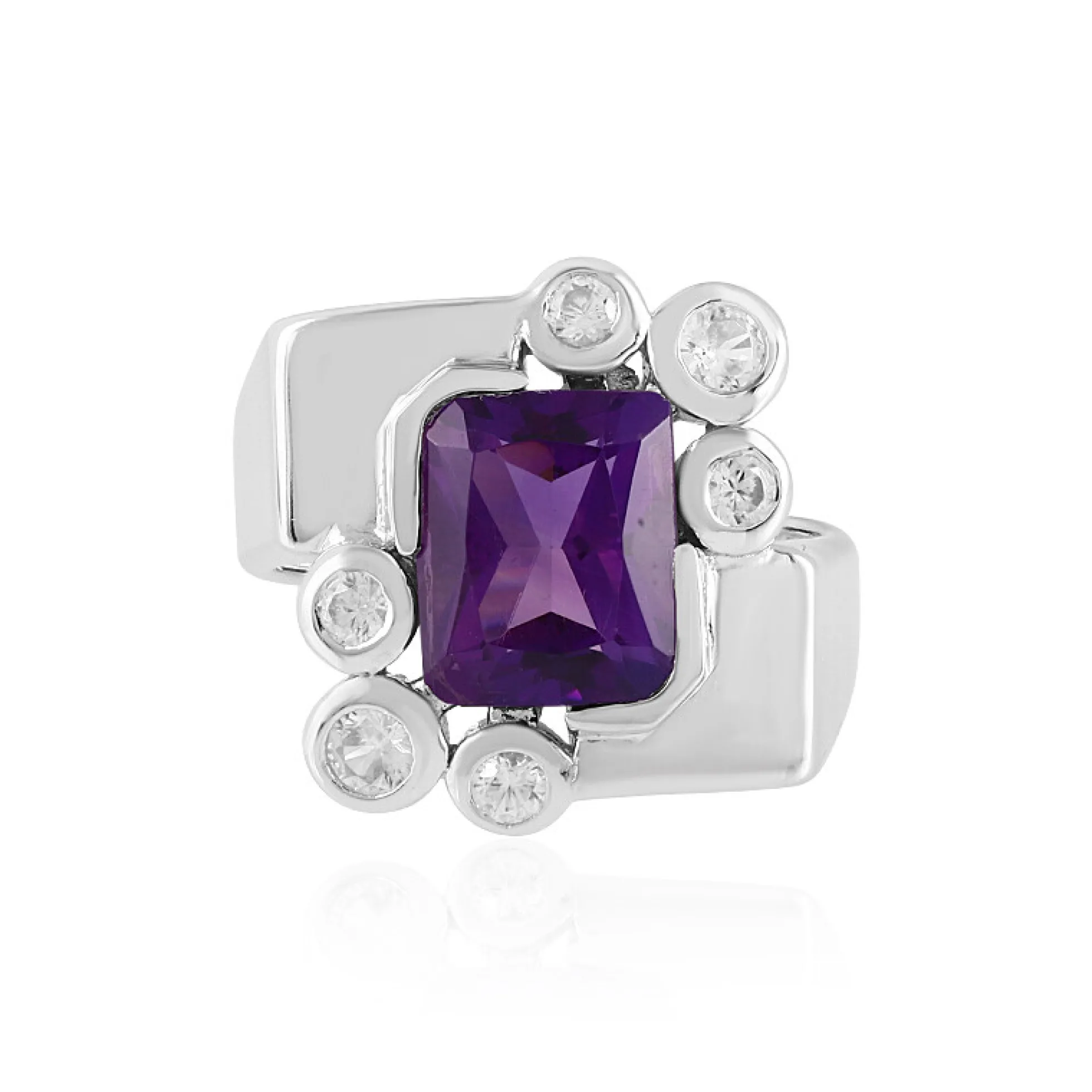 Sibirischer Amethyst-Silberring