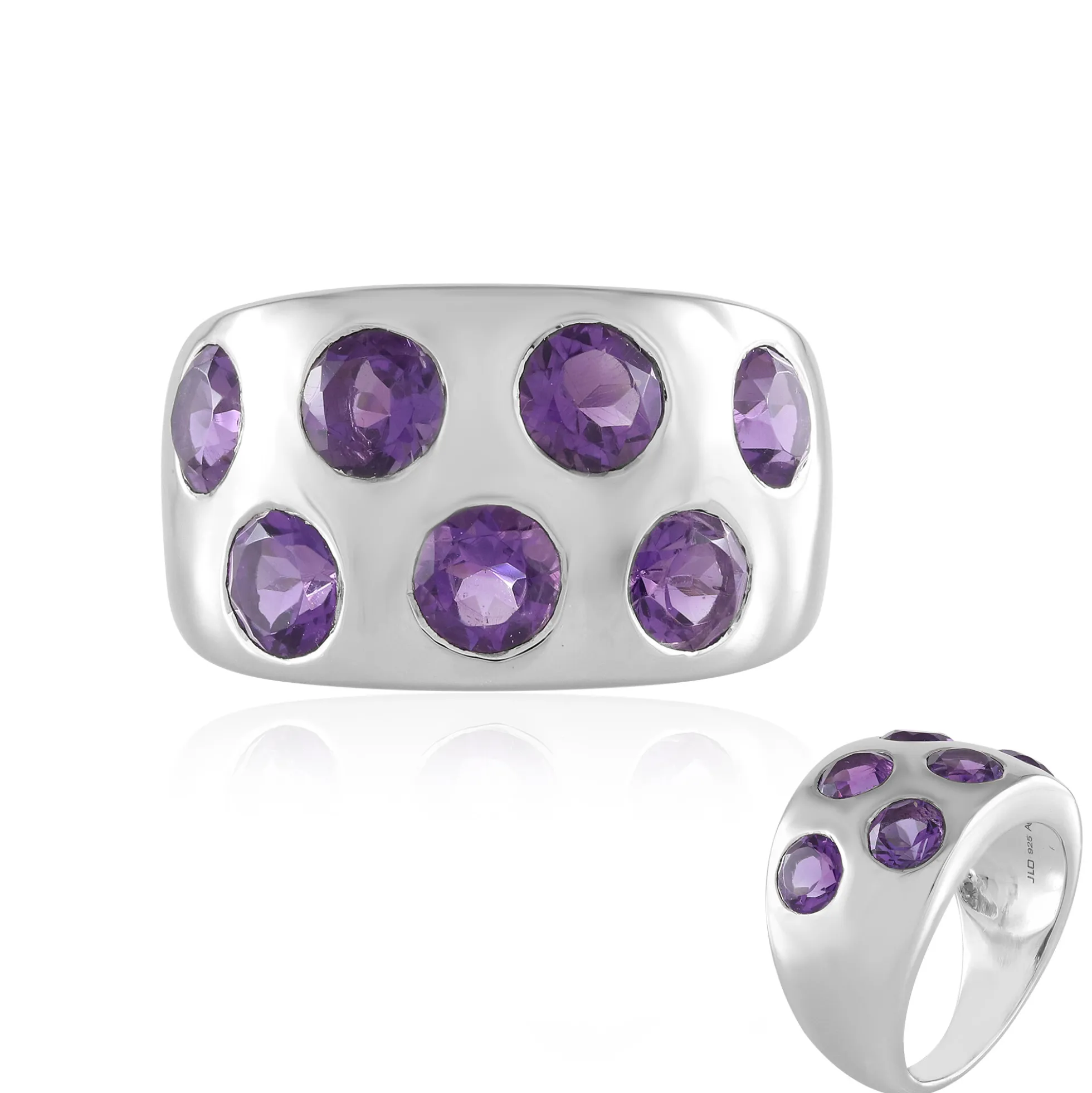 Sibirischer Amethyst-Silberring
