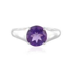 Sibirischer Amethyst-Silberring
