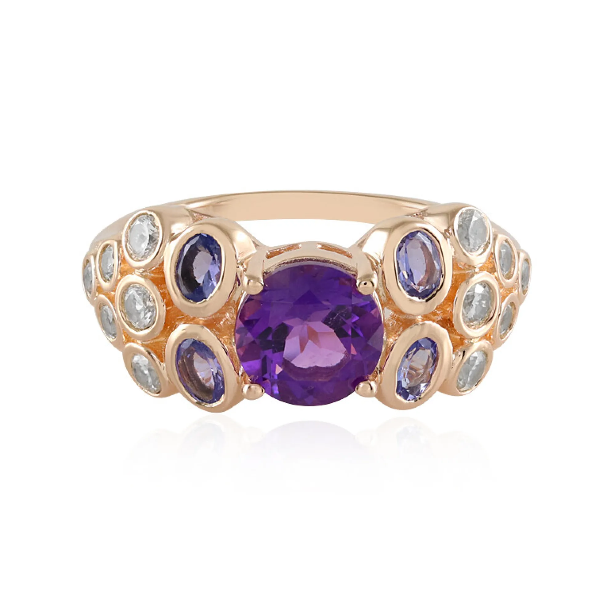Sibirischer Amethyst-Silberring