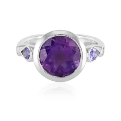 Sibirischer Amethyst-Silberring