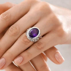 Sibirischer Amethyst-Silberring