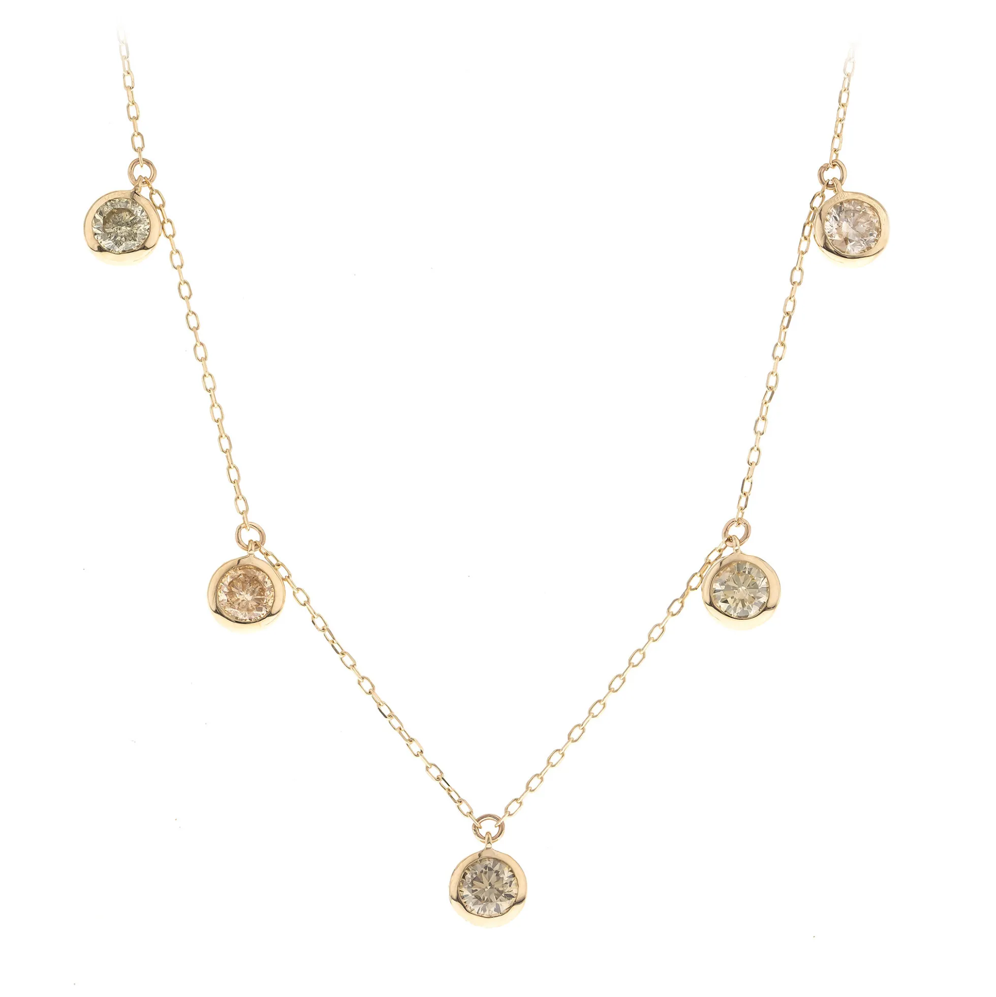 SI2 Fancy-Brillant-Goldcollier