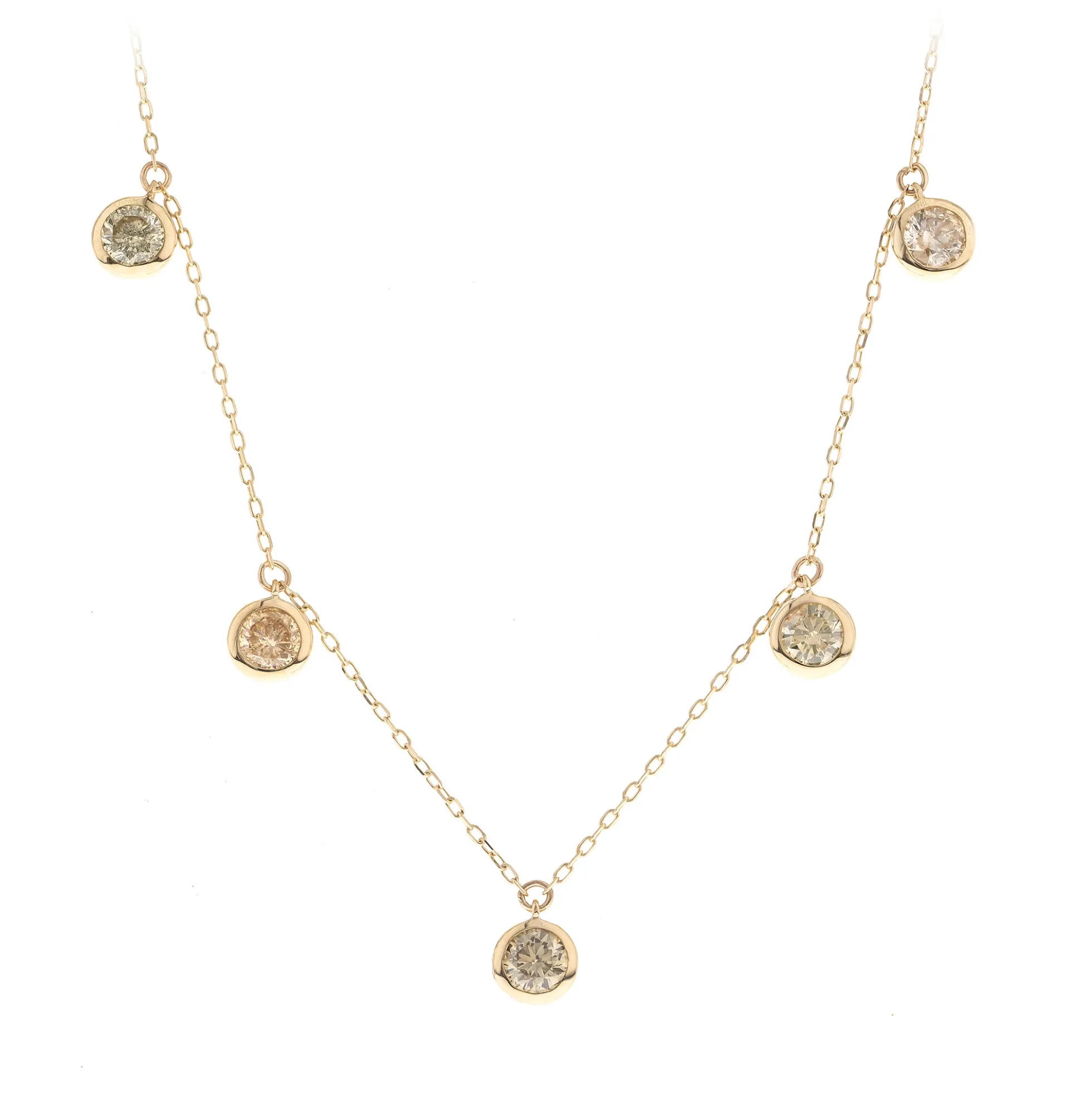 SI2 Fancy-Brillant-Goldcollier