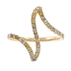 SI2 Fancy-Diamant-Goldring