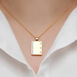 SI1 (G) Brillant-Goldanhänger