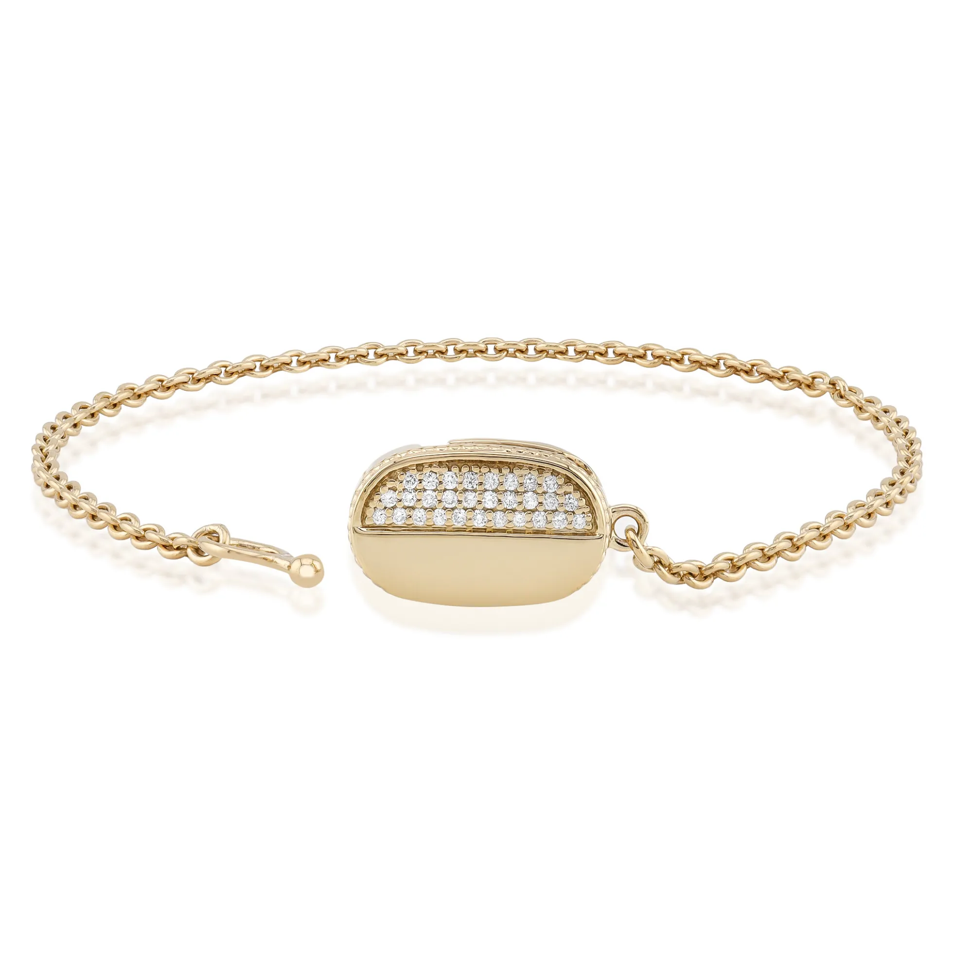 SI1 (G) Brillant-Silberarmband