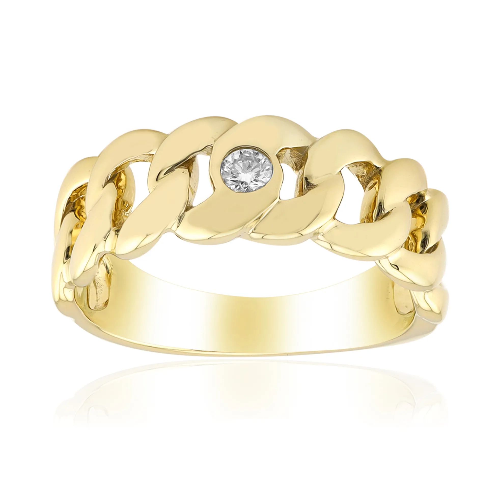 SI1 (G) Brillant-Silberring