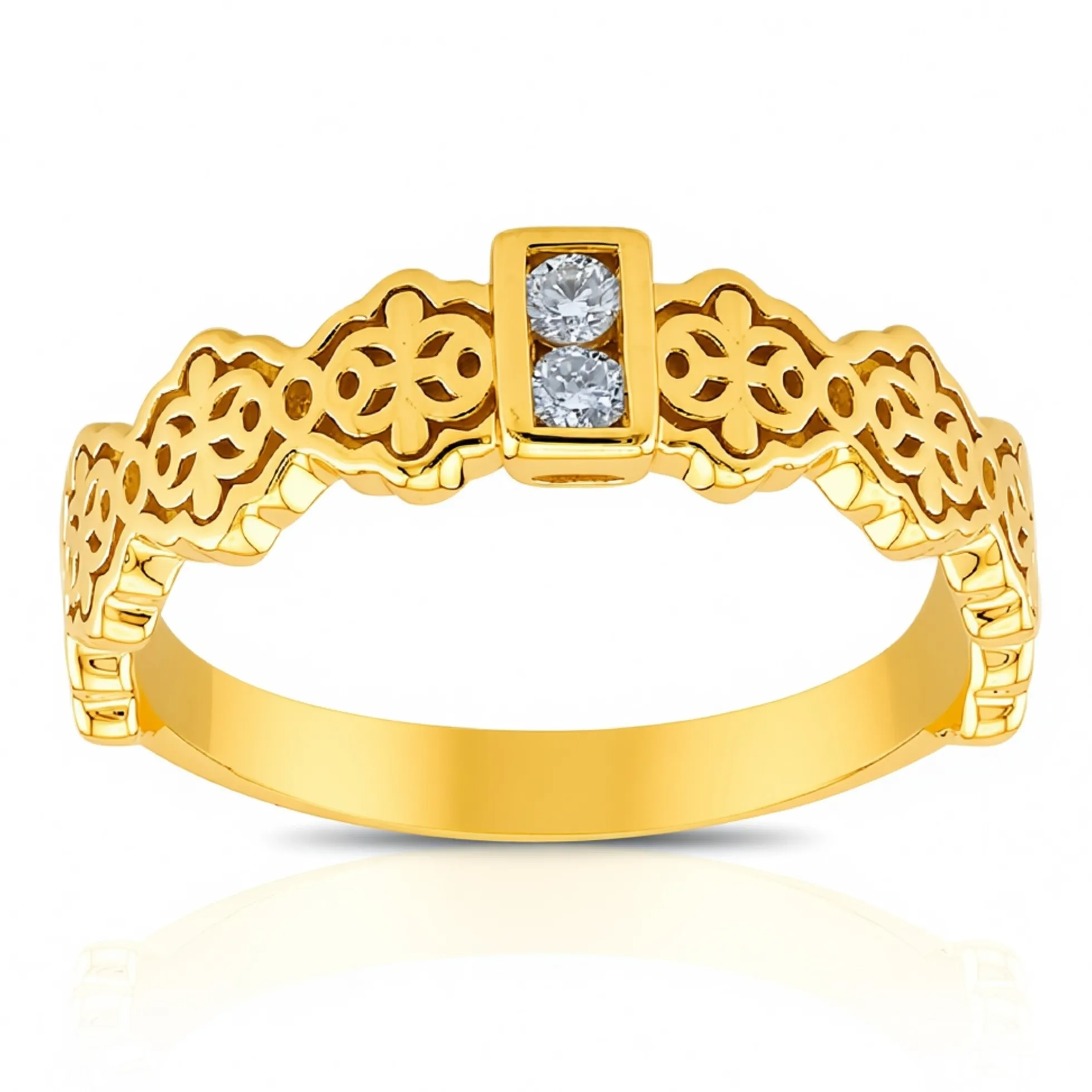 SI1 (G) Brillant-Silberring