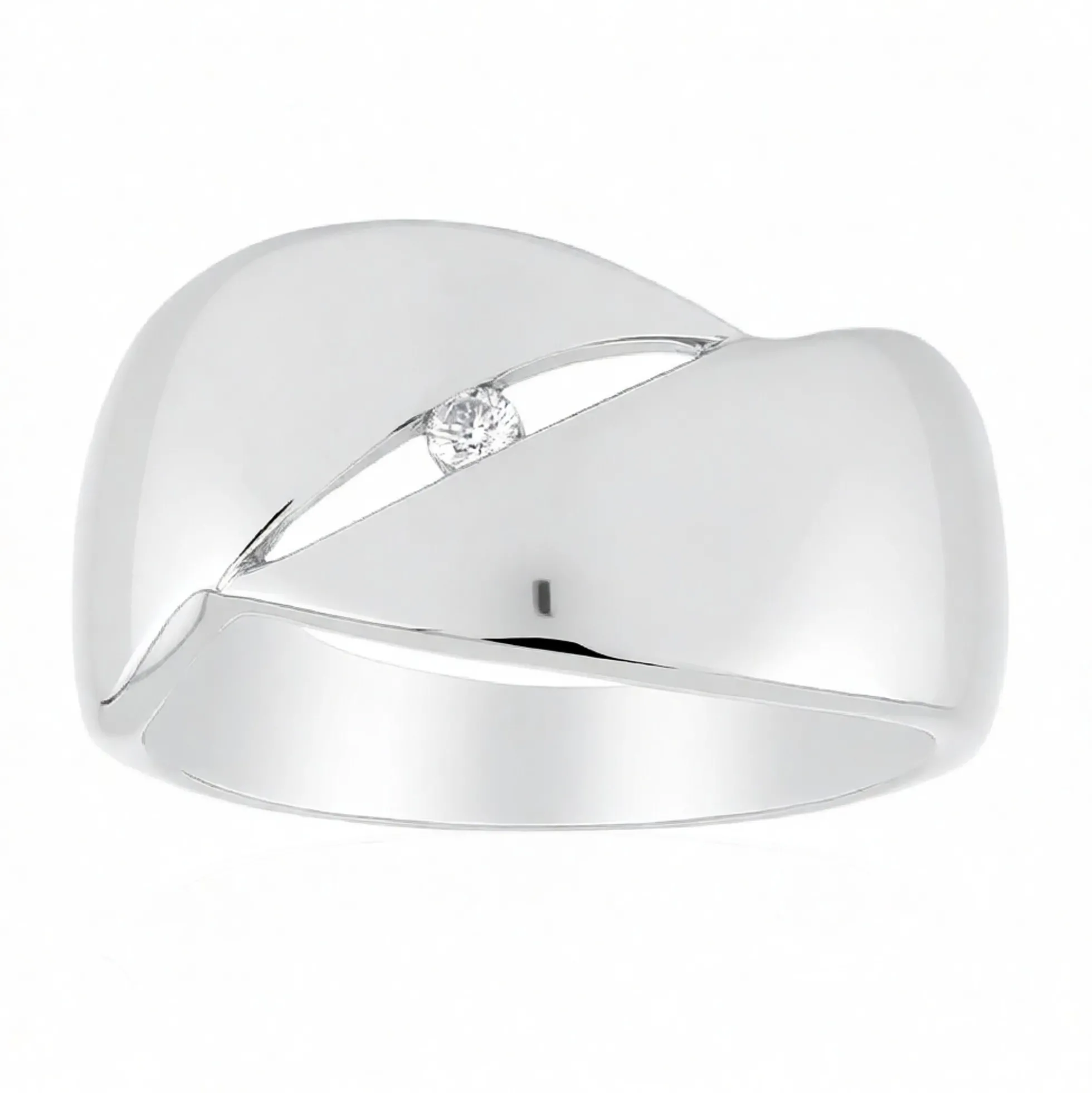 SI1 (G) Brillant-Silberring