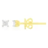 SI1 (G) Diamant-Goldohrringe