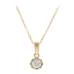 SI1 (H) Brillant-Goldhalskette