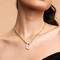 SI1 (H) Brillant-Goldhalskette