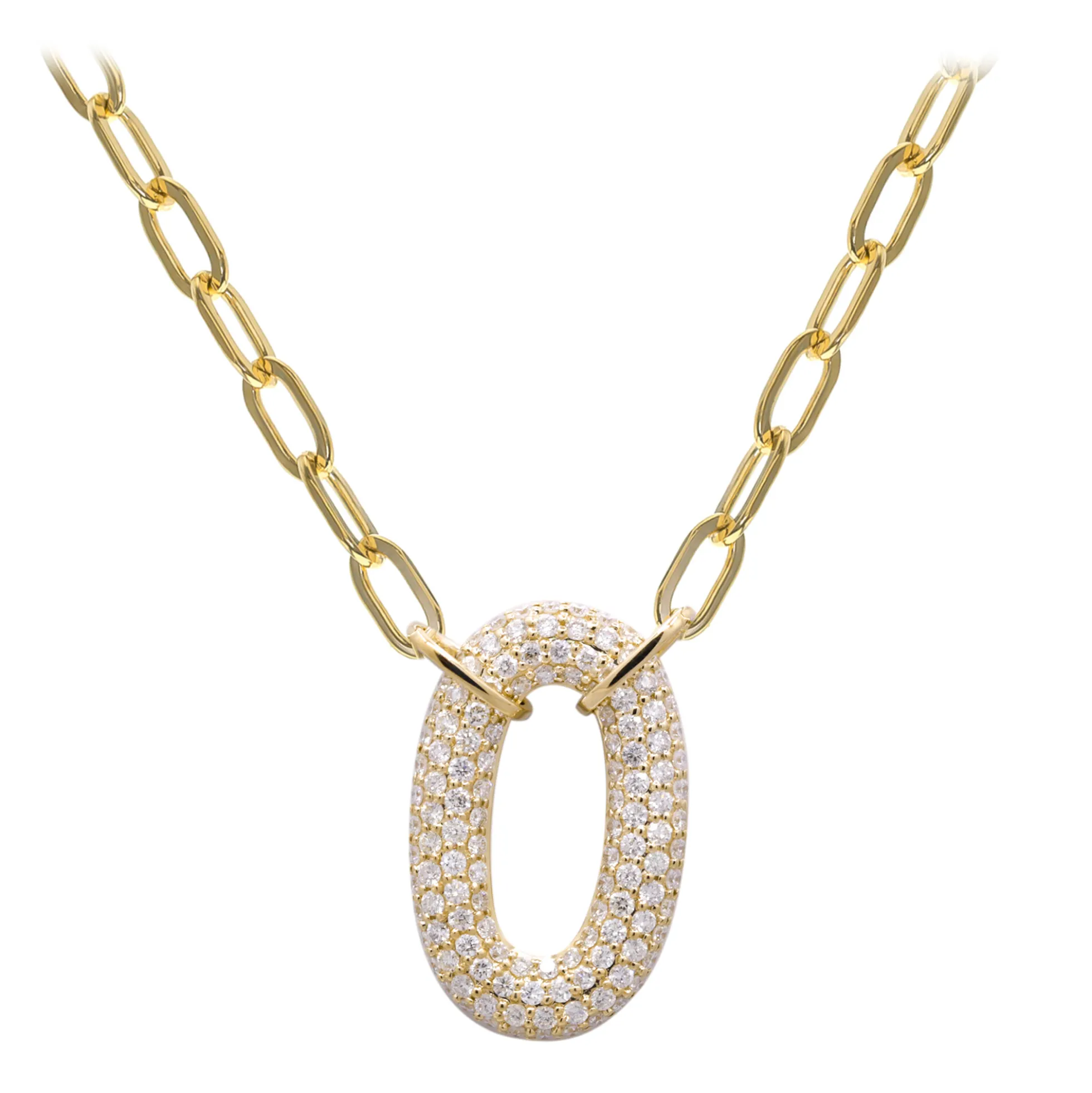 SI1 (H) Brillant-Goldhalskette