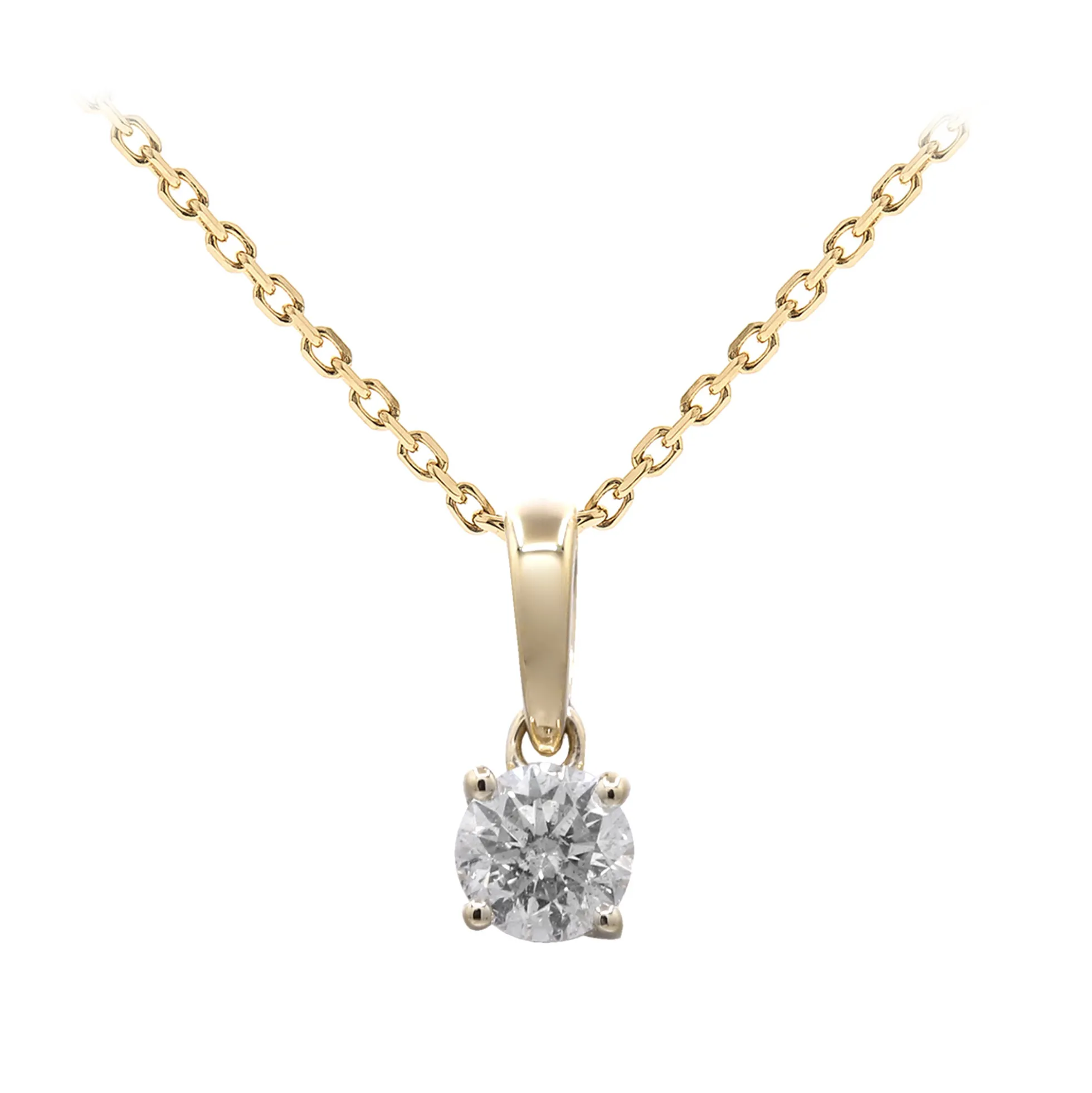 SI1 (H) Brillant-Goldhalskette