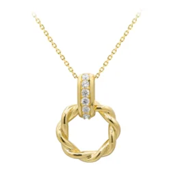 SI1 (H) Brillant-Goldhalskette