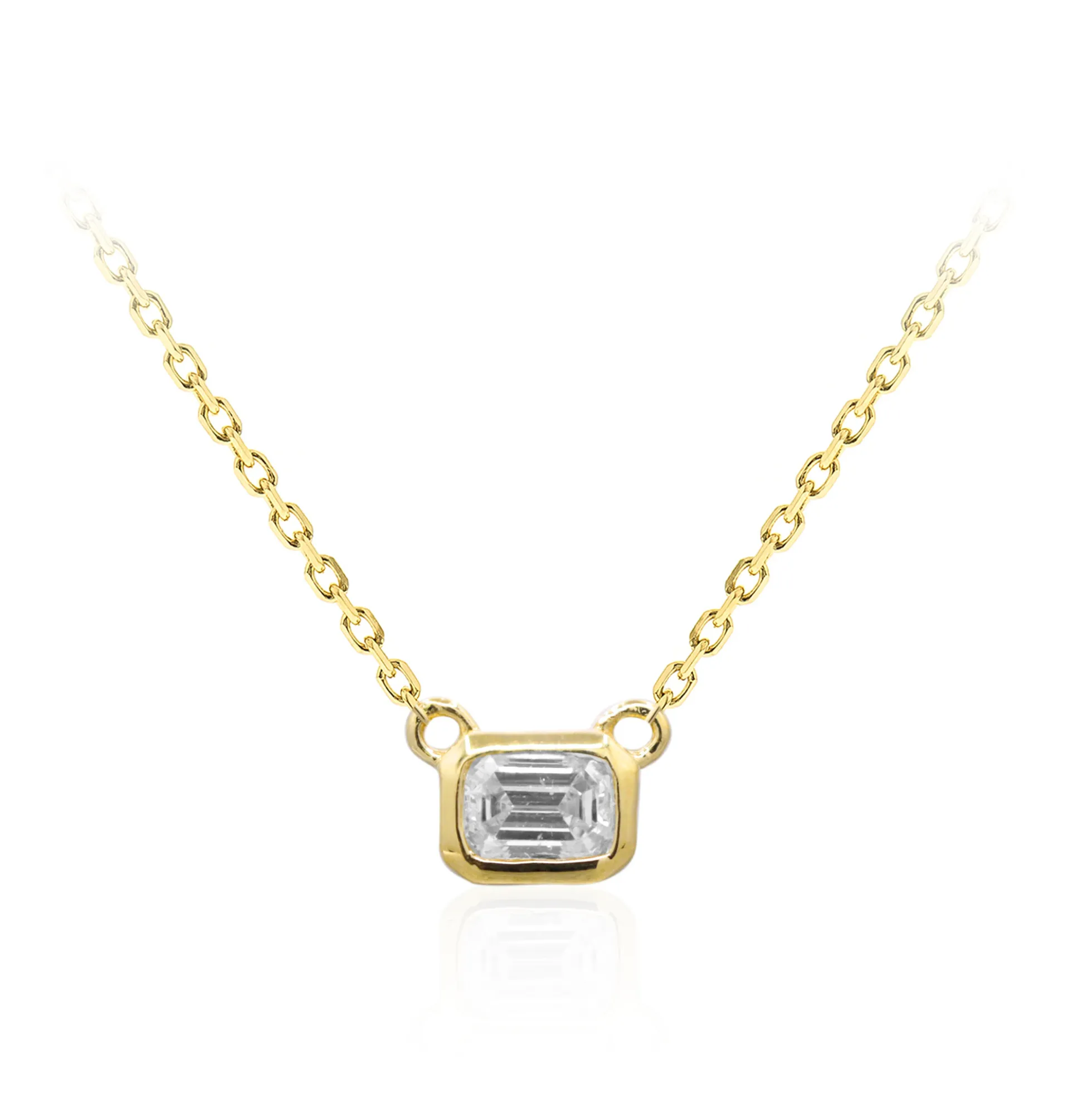 SI1 (H) Diamant-Goldcollier